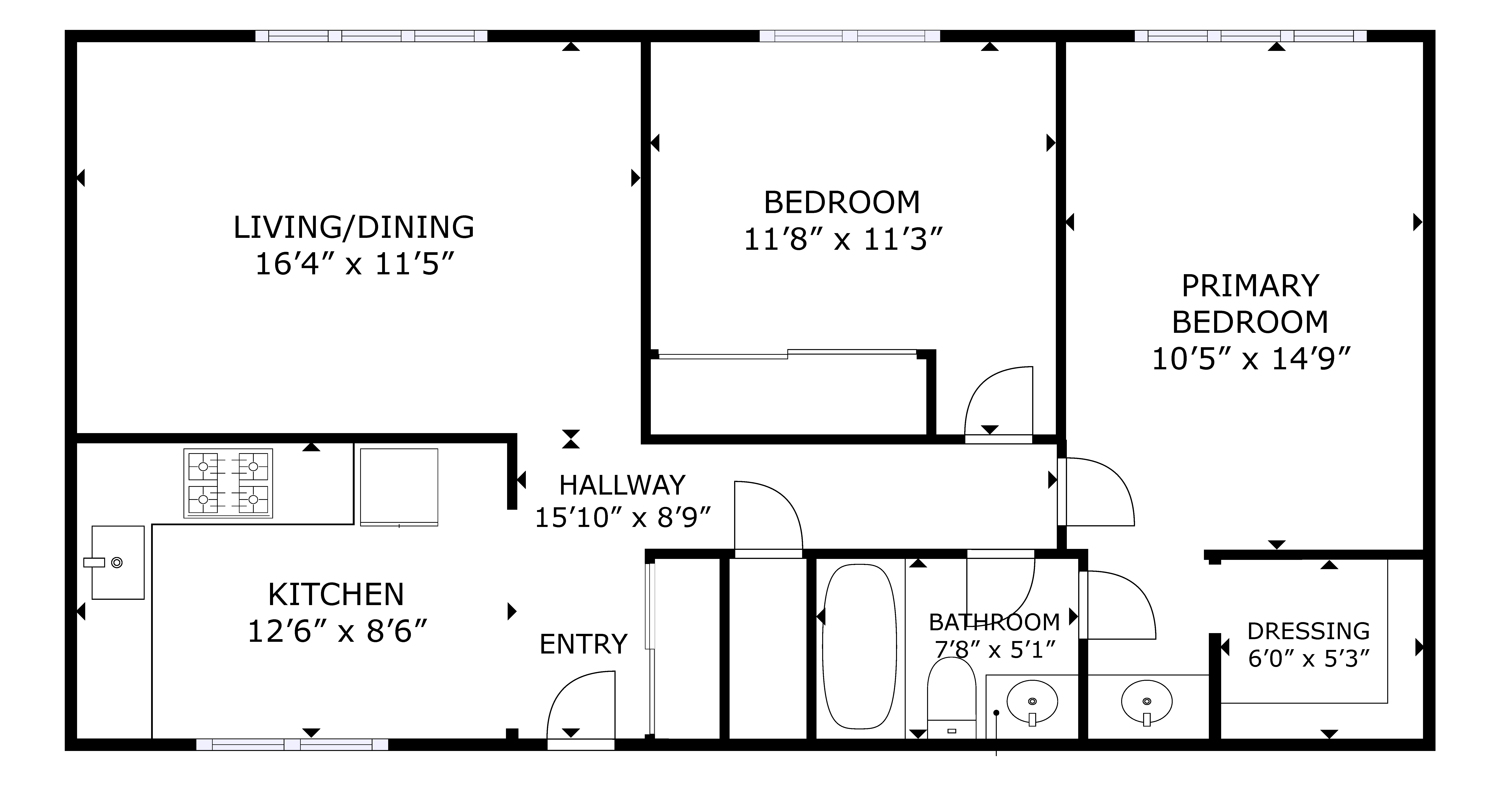 3 Bedroom Floorplan