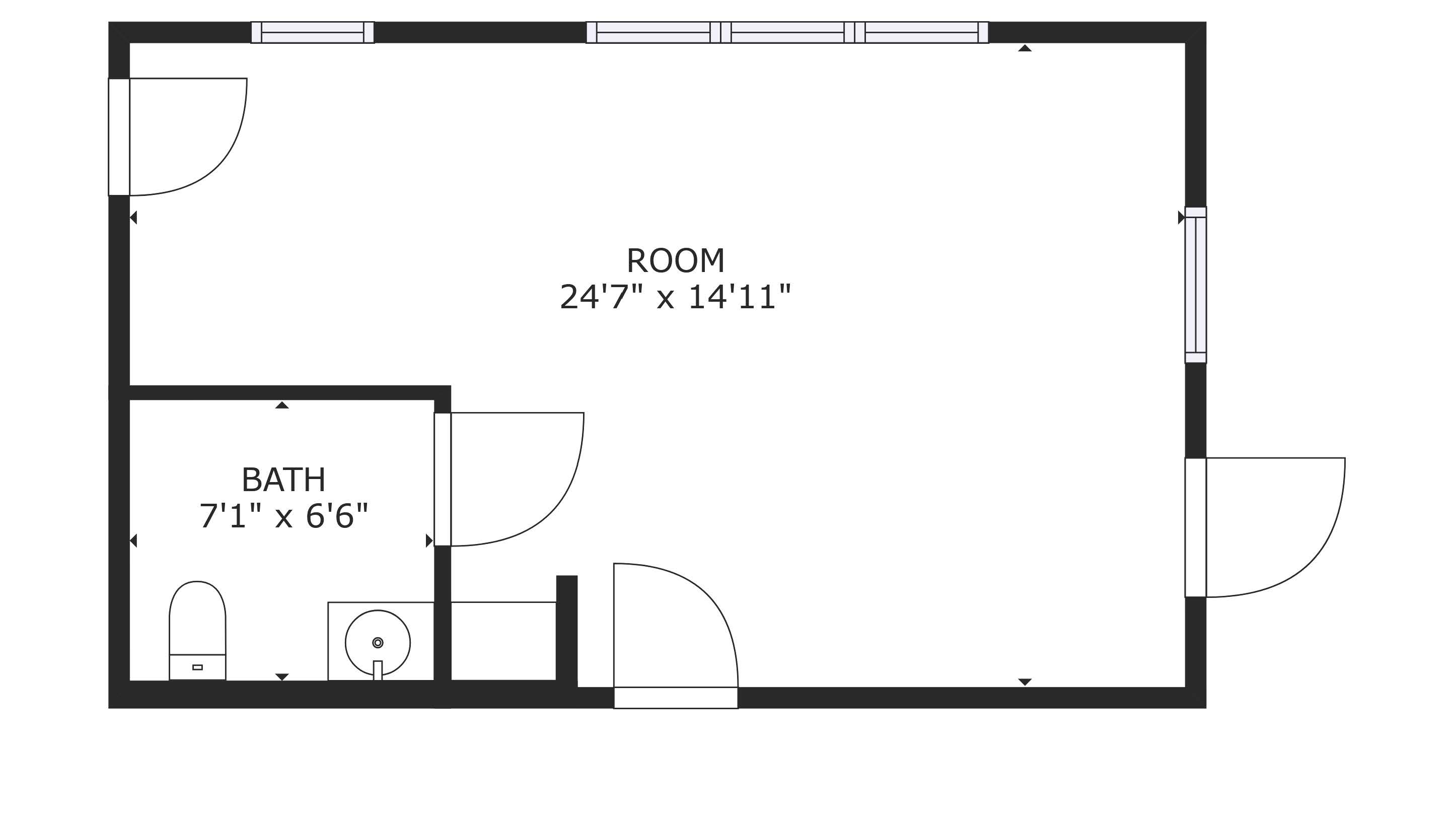 1 Bedroom Floorplan